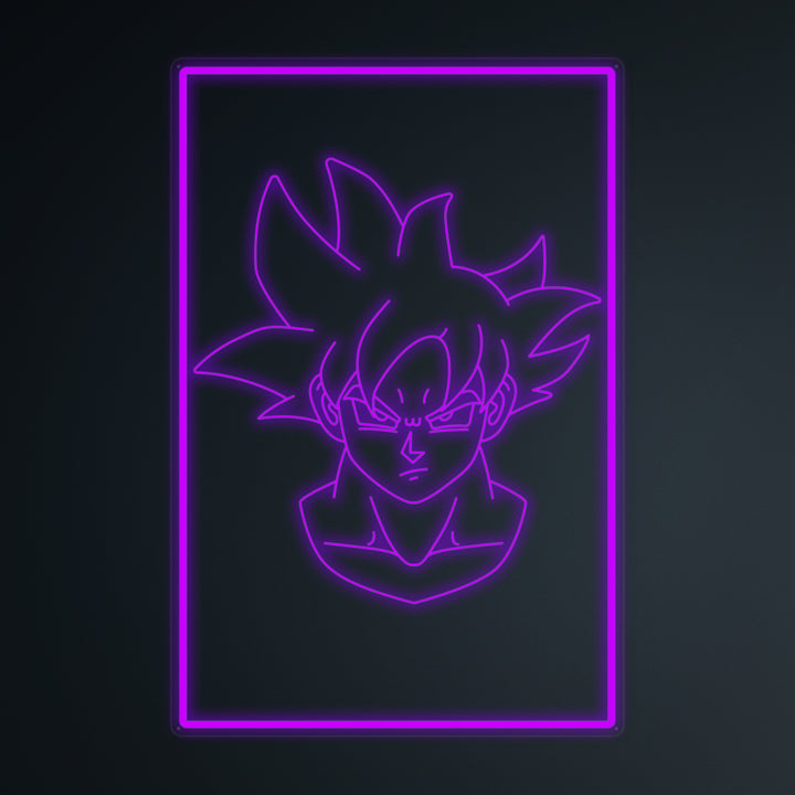 "Anime Goku Ultra Instinct" Mini Neon Skylt