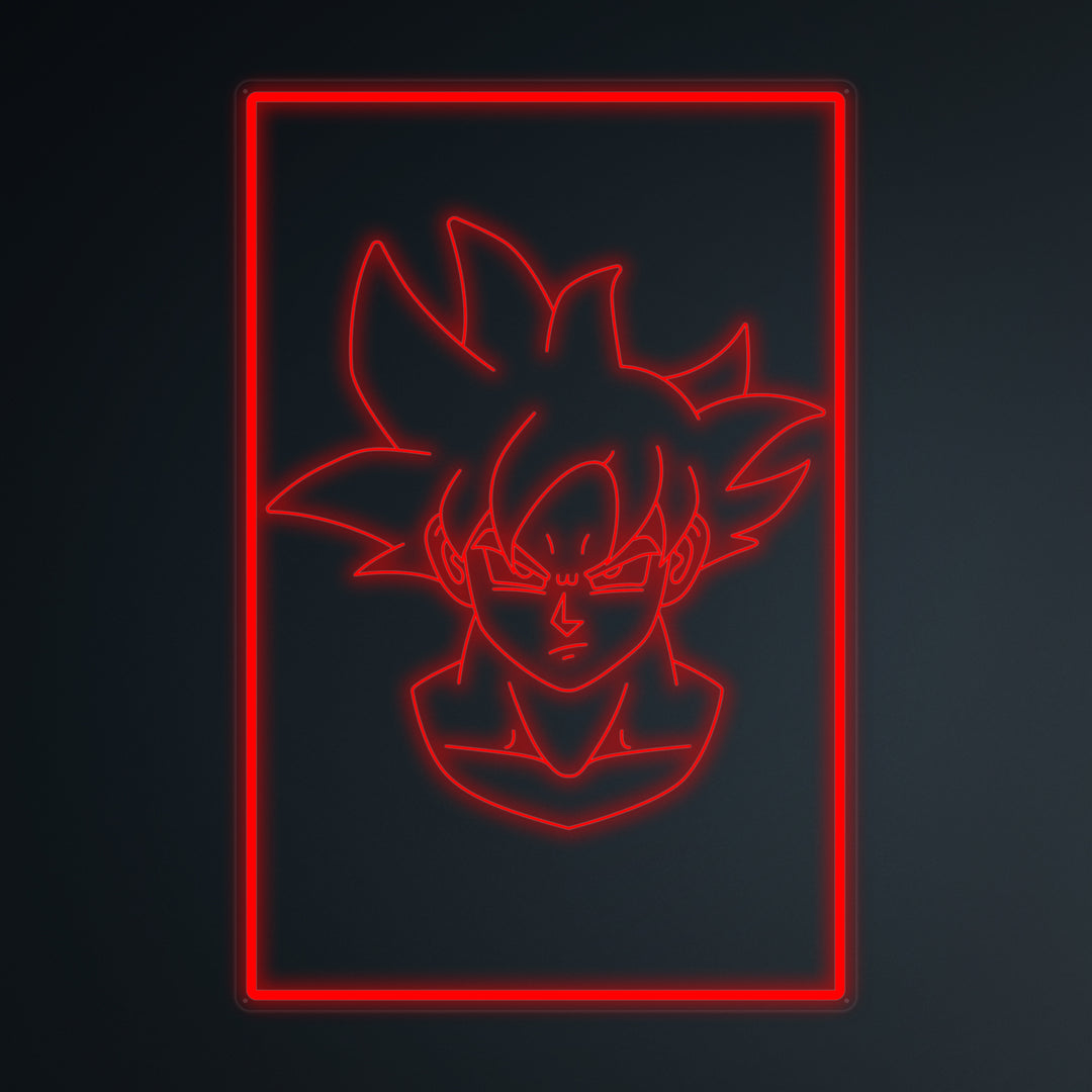 "Anime Goku Ultra Instinct" Mini Neon Skylt