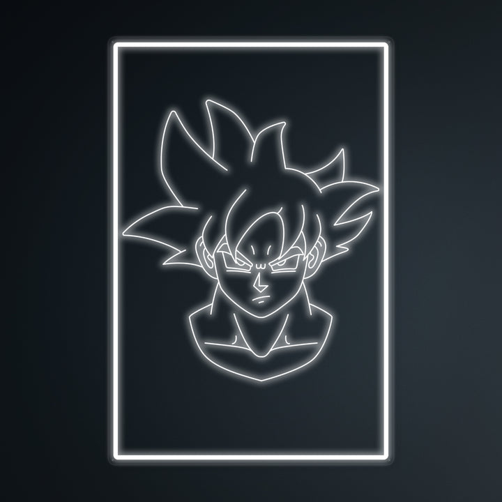 "Anime Goku Ultra Instinct" Mini Neon Skylt