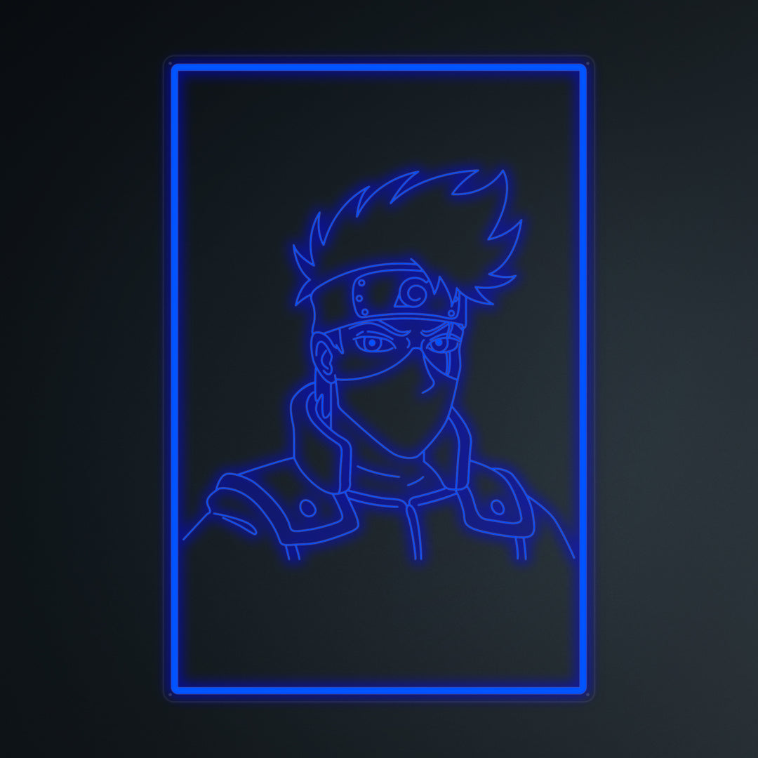 "Anime Kakashi Hatake" Mini Neon Skylt