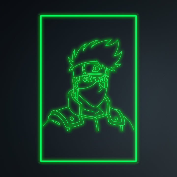 "Anime Kakashi Hatake" Mini Neon Skylt