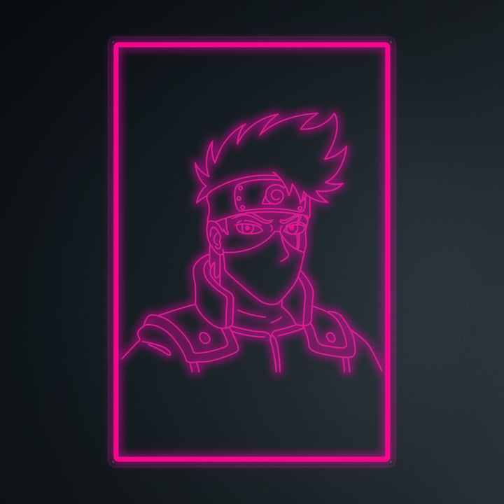 "Anime Kakashi Hatake" Mini Neon Skylt