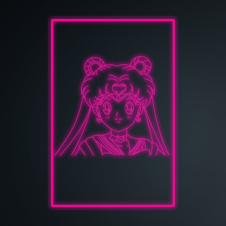 "Anime Sailor Moon" Mini Neon Skylt