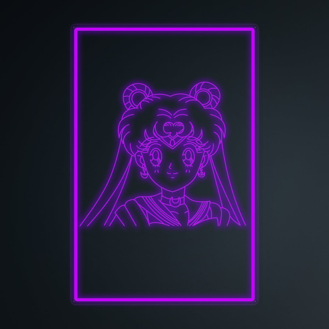 "Anime Sailor Moon" Mini Neon Skylt