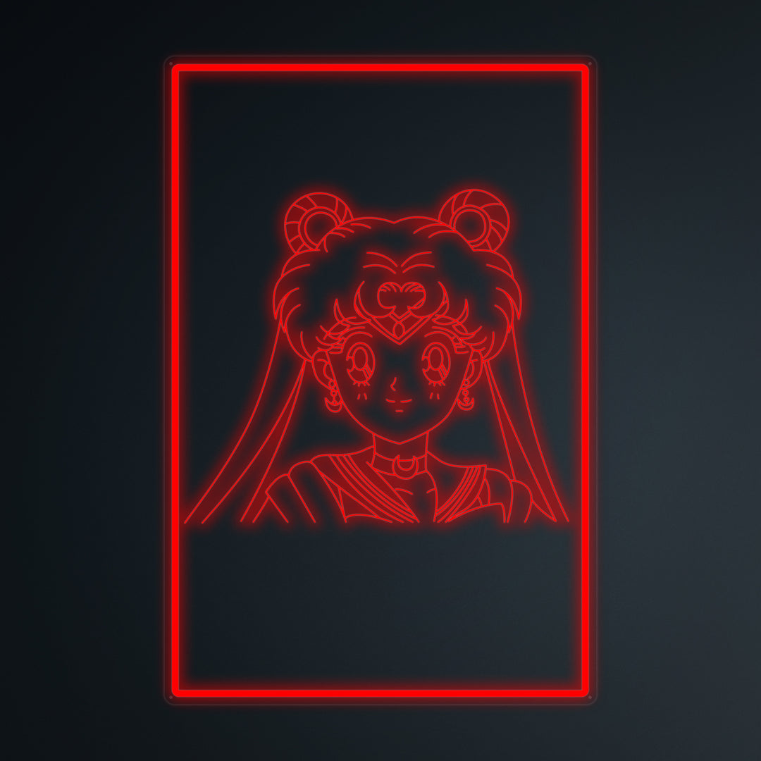 "Anime Sailor Moon" Mini Neon Skylt