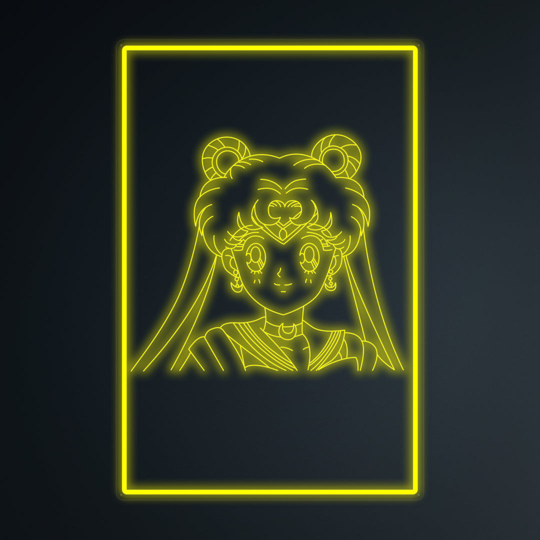 "Anime Sailor Moon" Mini Neon Skylt