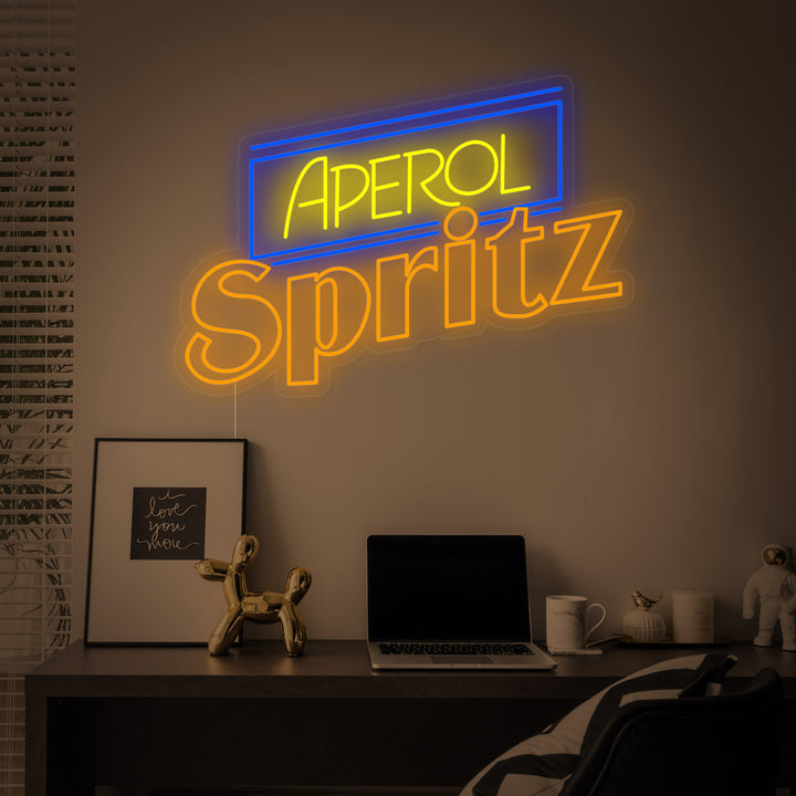 "Aperol Spritz Ölbar" Neonskylt