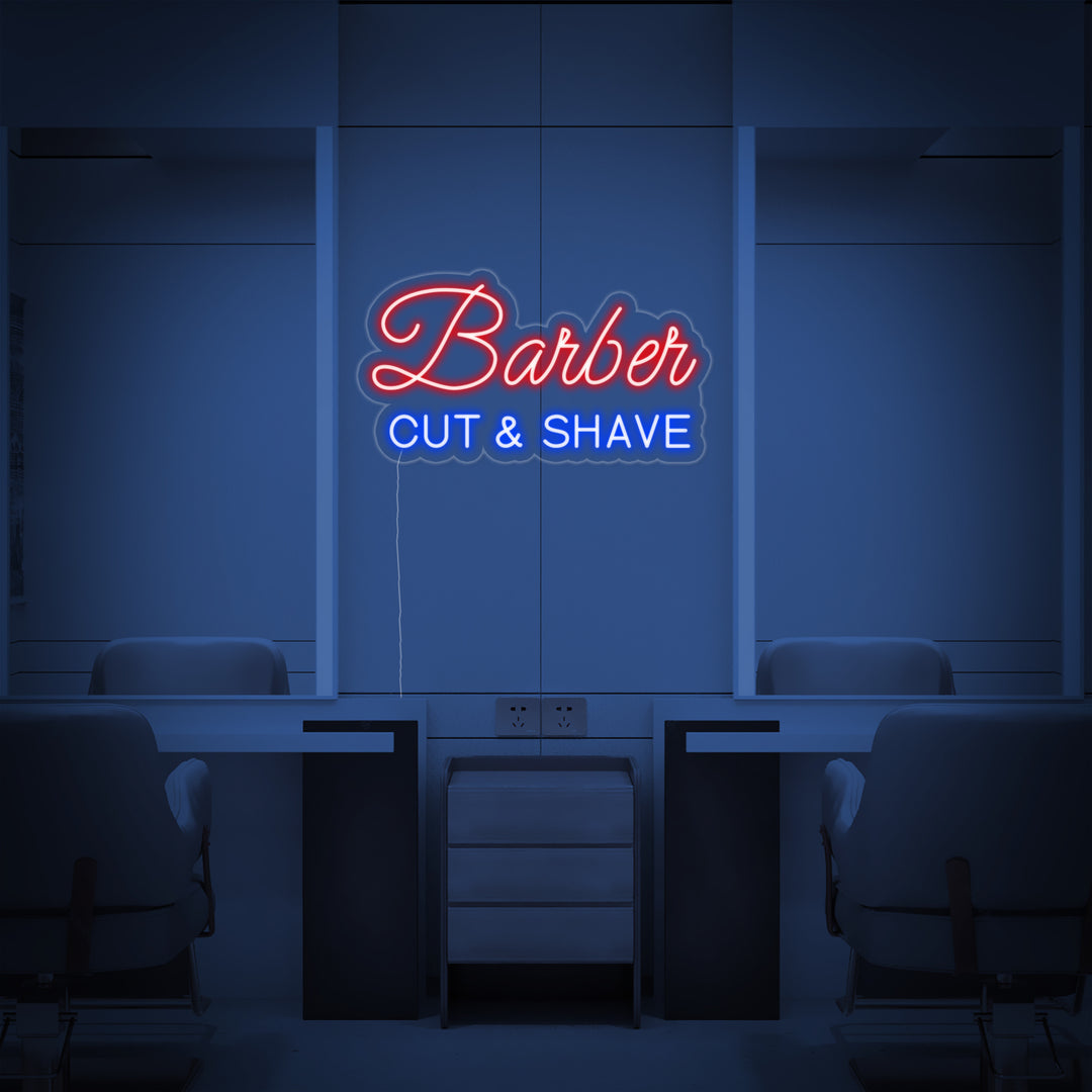 "BARBER Shop" Neonskylt