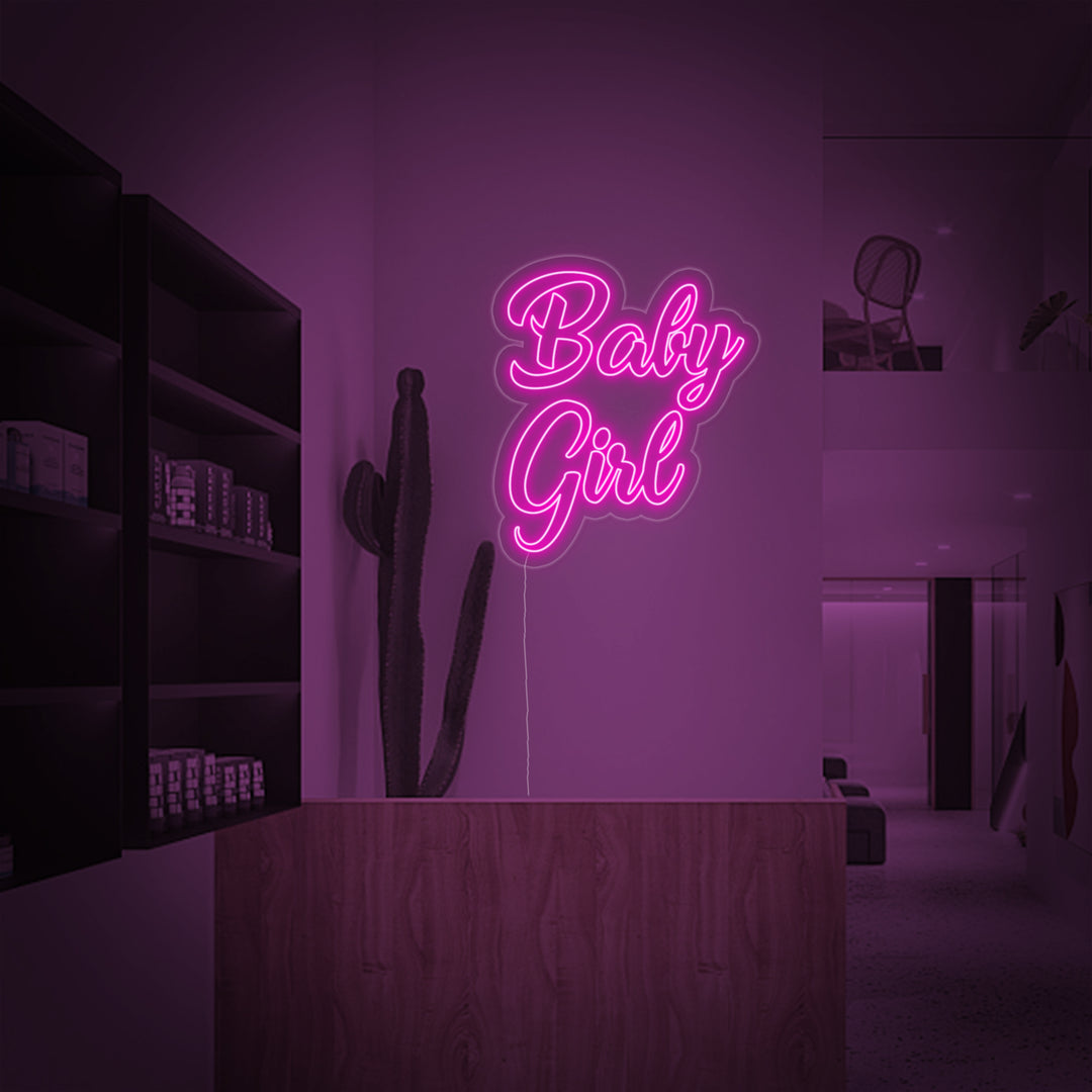 "Baby Girl" Neonskylt