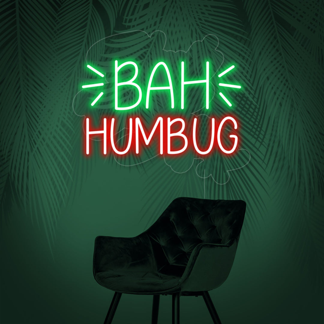 "Bah Humbug" Neonskylt