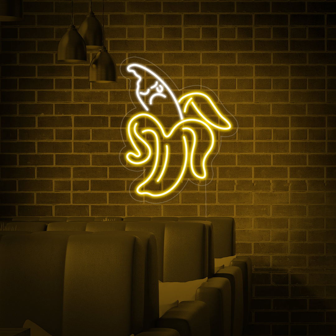 "Banan, Frukt" Neonskylt