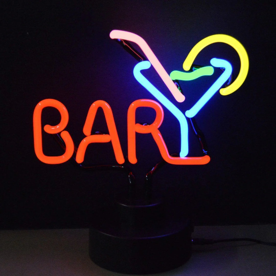 "Bar Martini Bord Neonskylt, Glas Neonskylt" Neonskylt