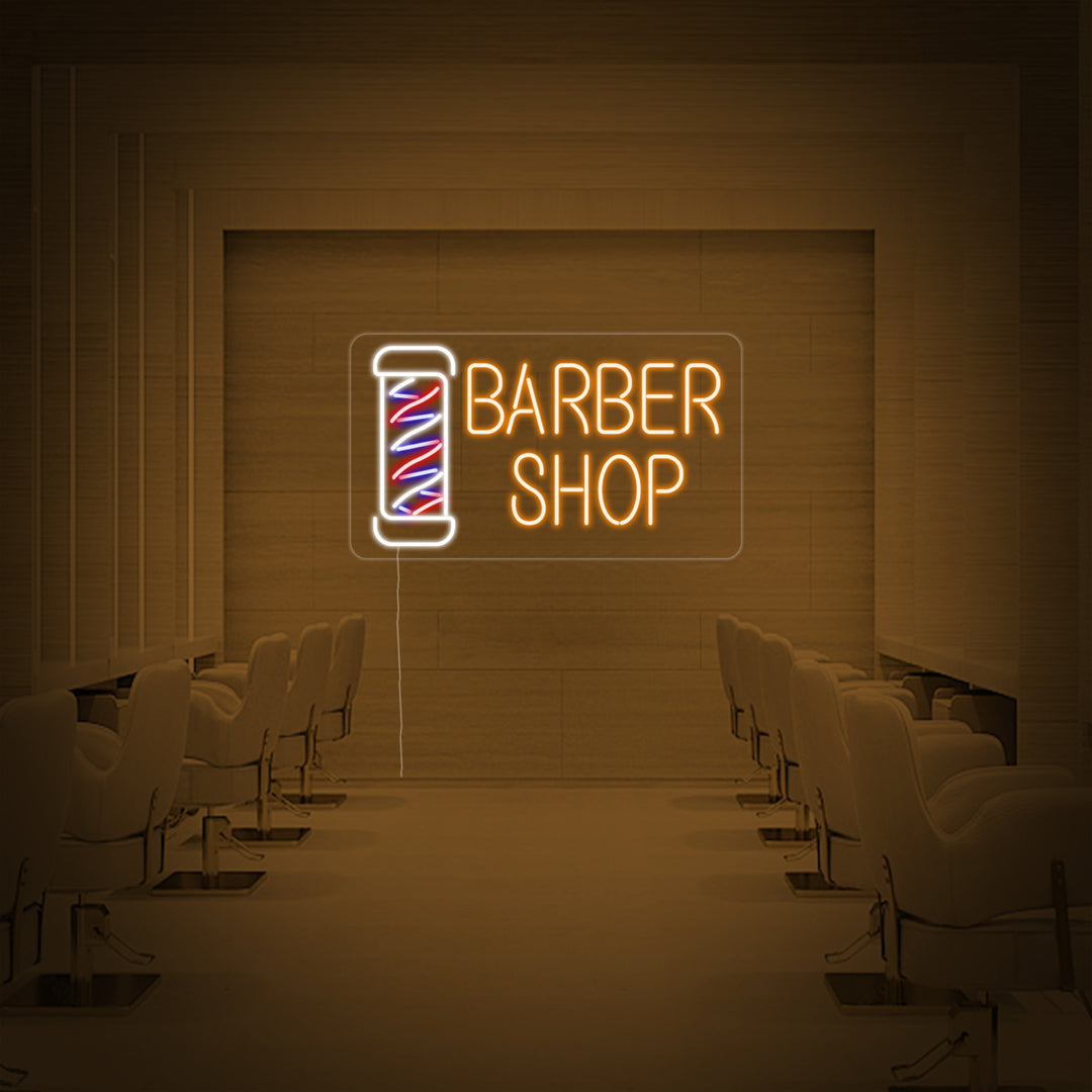 "Barber Shop" Neonskylt