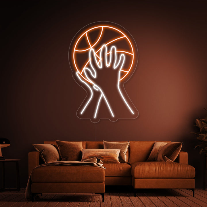 "Basketboll" Neonskylt