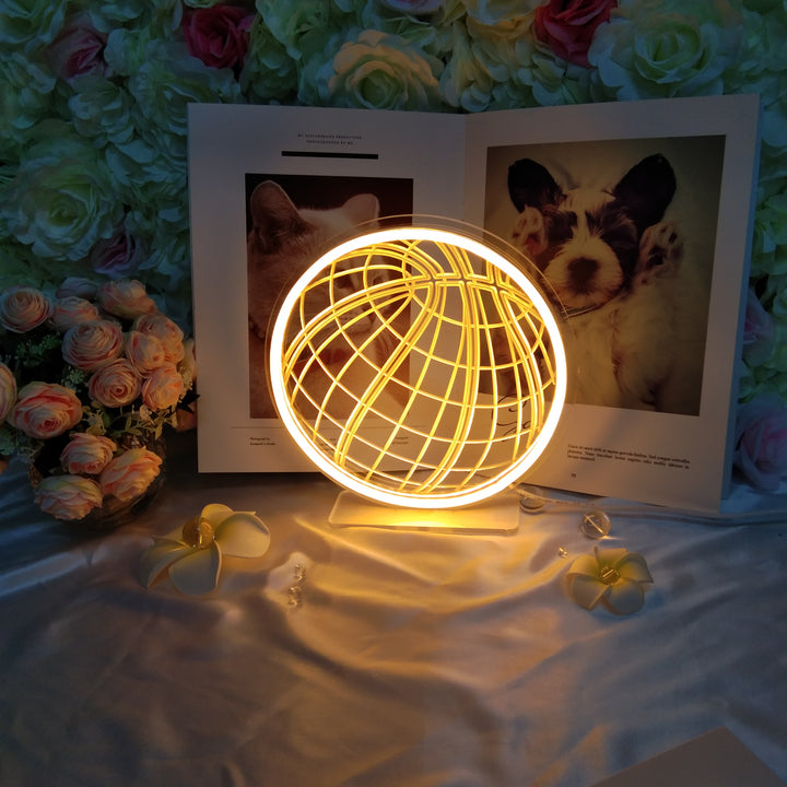 "Basket" Skrivbords LED Neonskylt