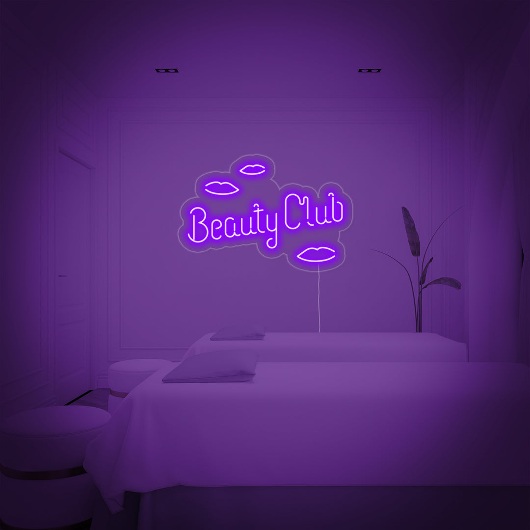 "Beauty Club" Neonskylt