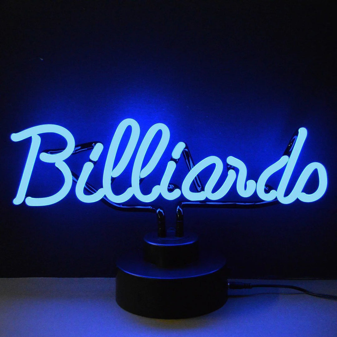 "Billiards Bord Neonskylt, Glas Neonskylt" Neonskylt