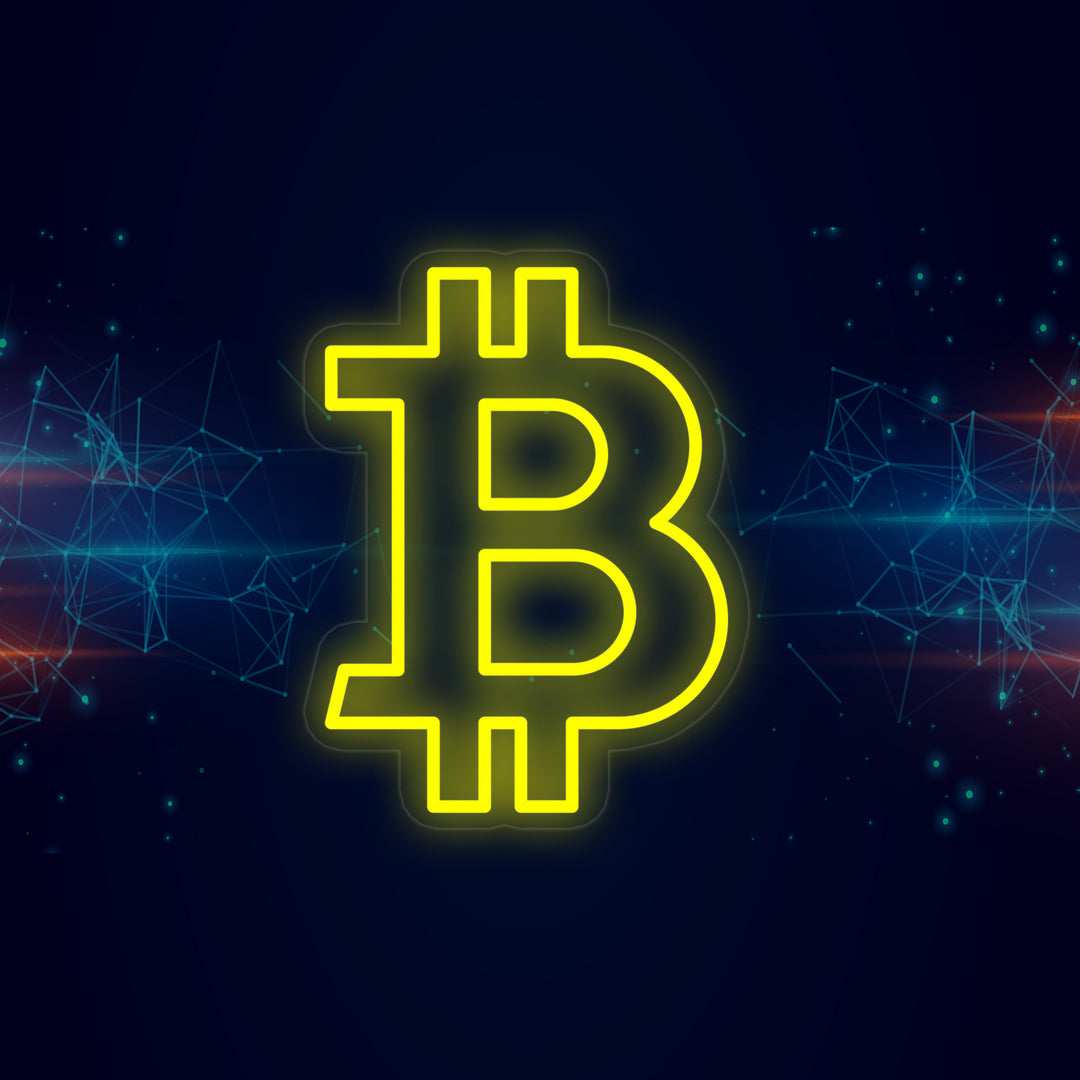 "Bitcoin B" Neonskylt