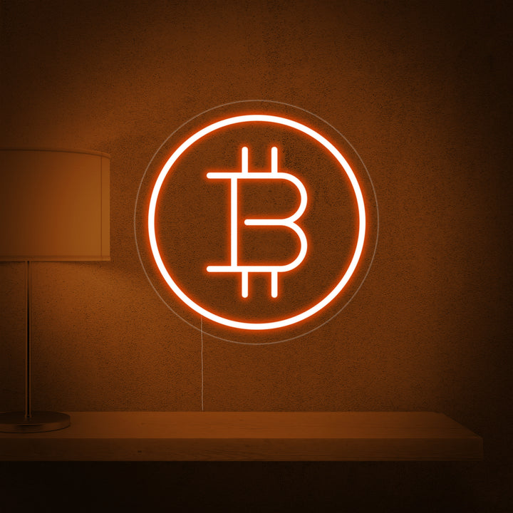 "Bitcoin" Neonskylt