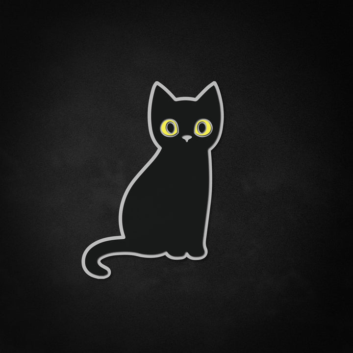 "Svart katt, Halloween-dekor" Neon Like