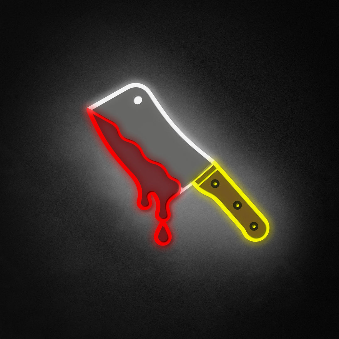 "Halloween blodig kniv" Neon Like