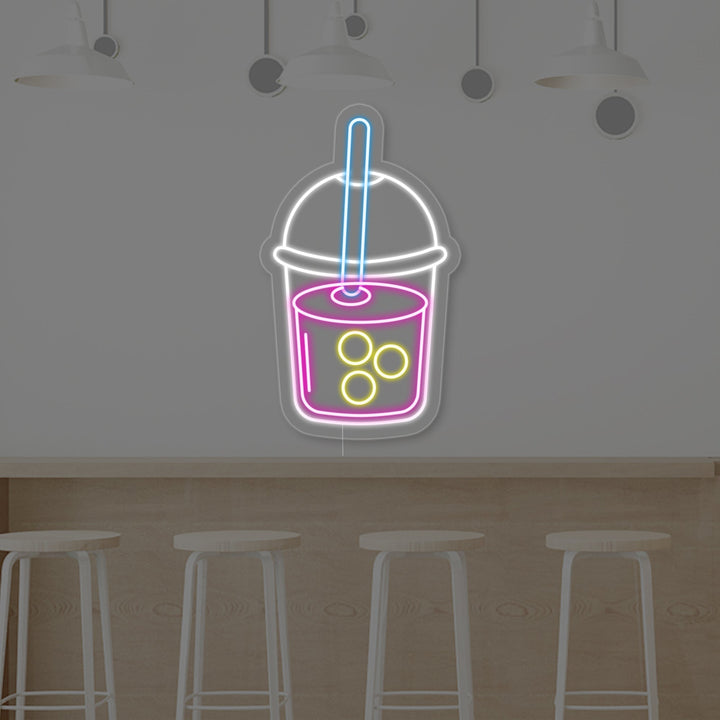 "Boba Te Kopp" Neonskylt
