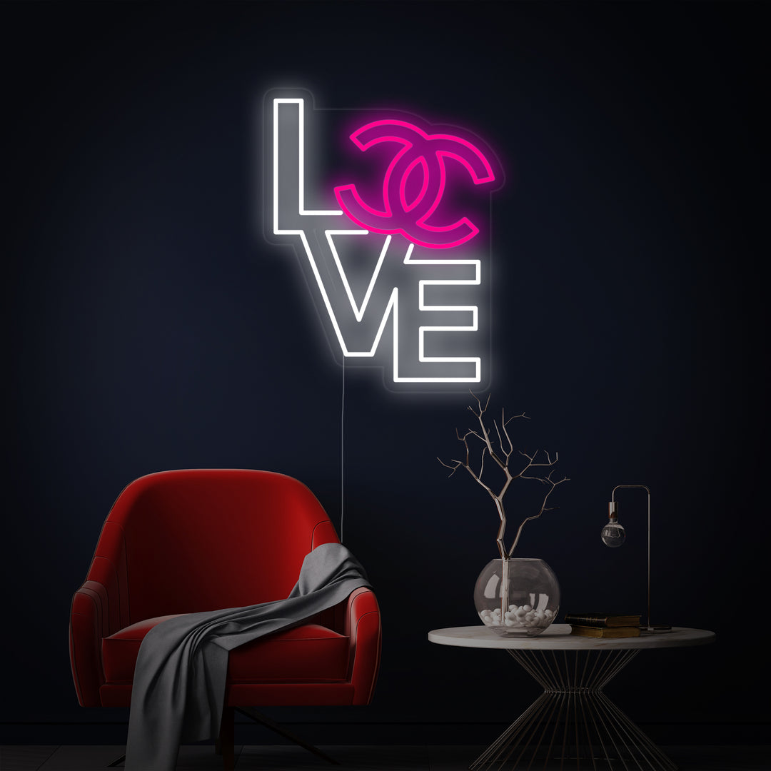 "CC Love" Neonskylt