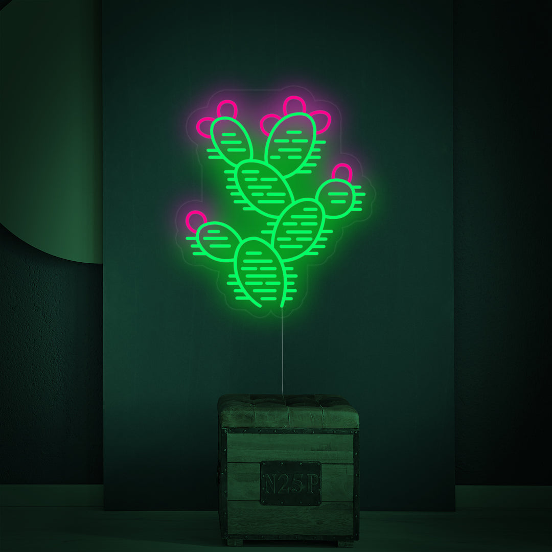"Kaktus Ökenväxter" Neonskylt