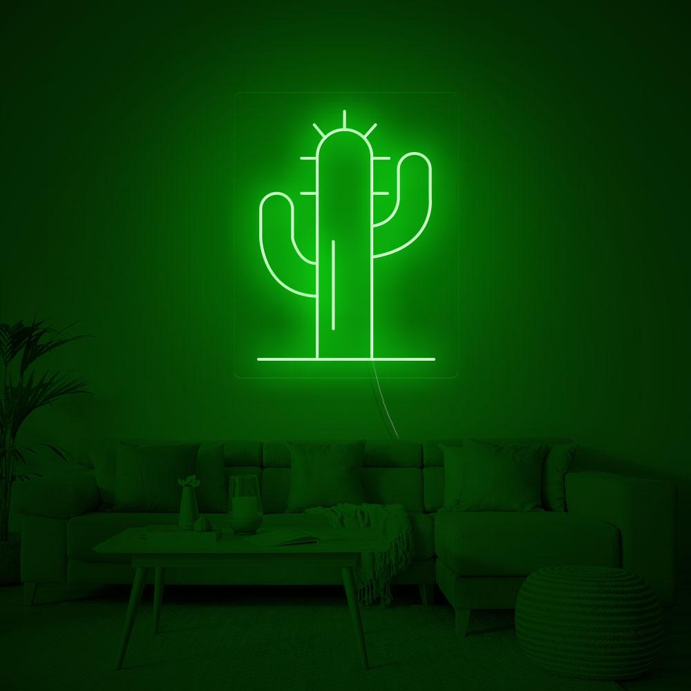 "Kaktus" Neonskylt