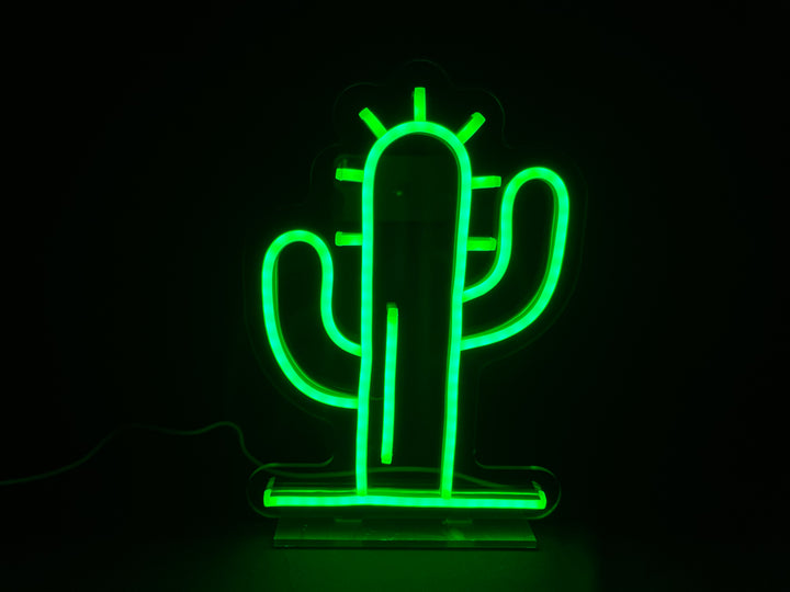 "Kaktus" Skrivbords LED Neonskylt