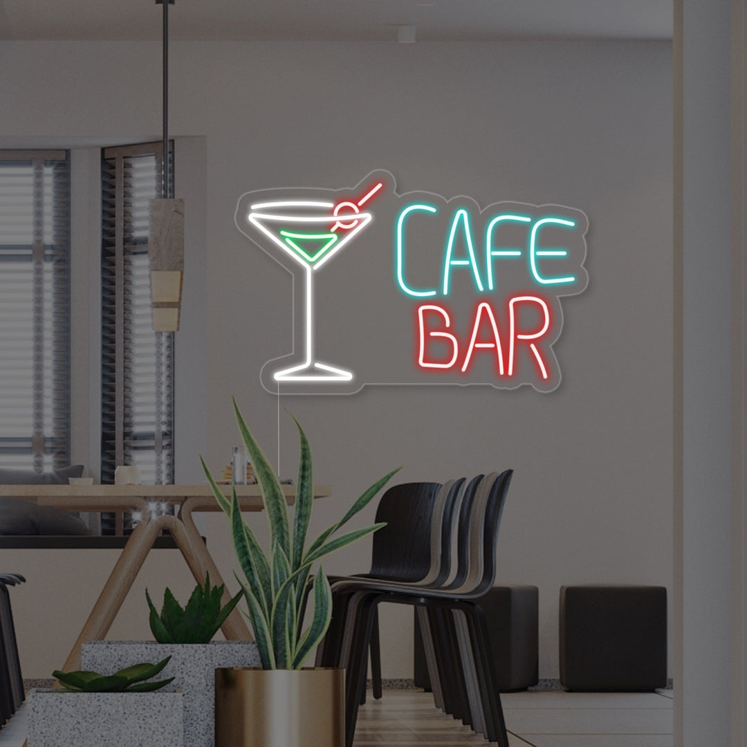 "Cocktails, Coffee Bar" Neonskylt