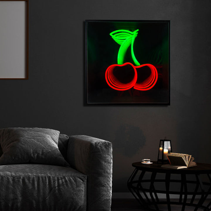 "Cherry" 3D Infinity LED Neonskylt