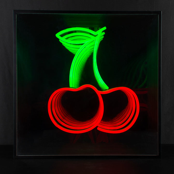 "Cherry" 3D Infinity LED Neonskylt