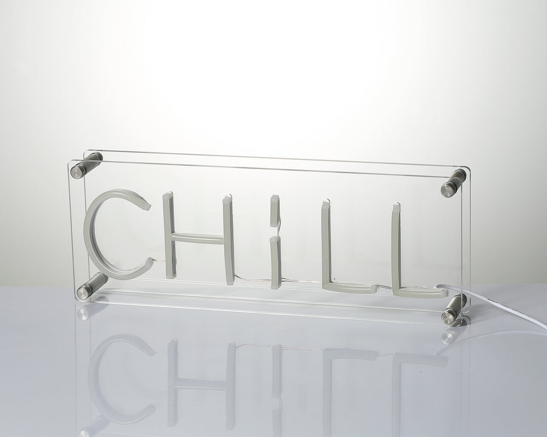 "Chill" Skrivbords LED Neonskylt