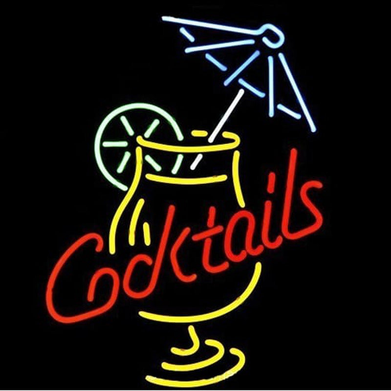 "Cocktails, Martini, Paraply, Tazza" Neonskylt
