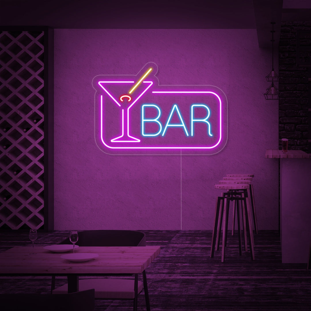 "Cocktail Bar" Neonskylt