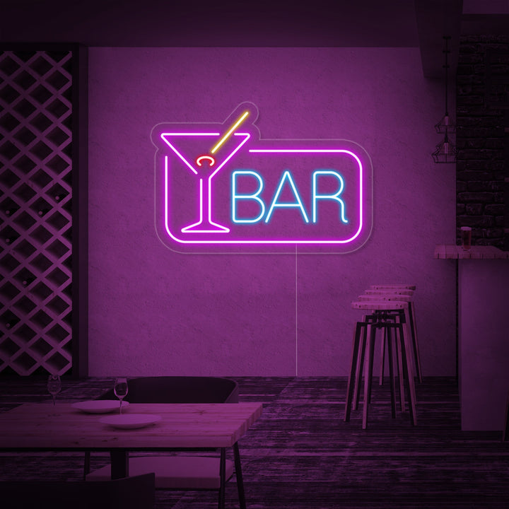 "Cocktail Bar" Neonskylt