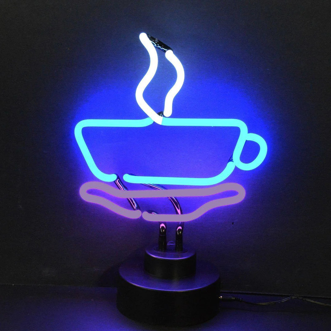 "Kaffekopps Bord Neonskylt, Glas Neonskylt" Neonskylt