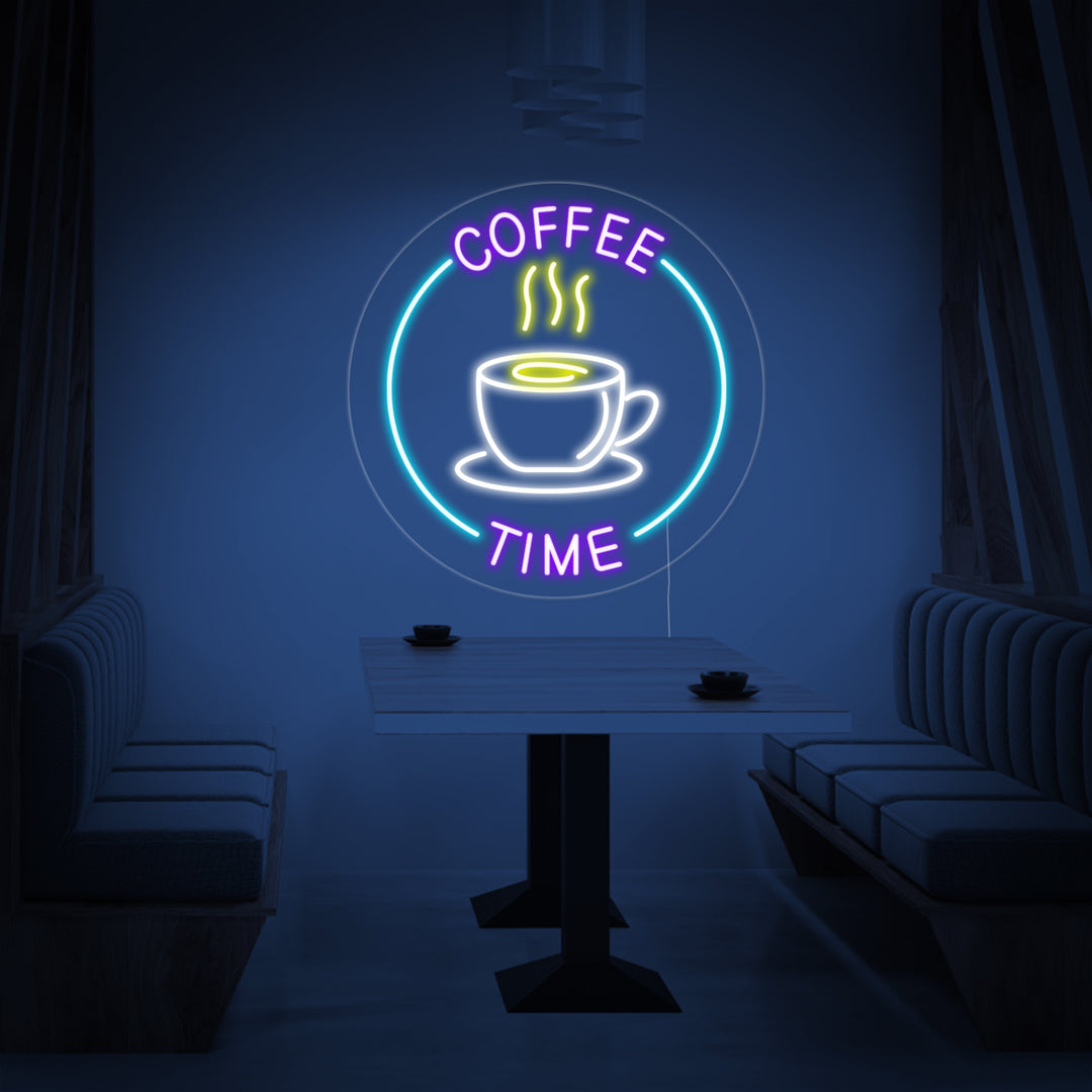 "Coffee Time" Neonskylt