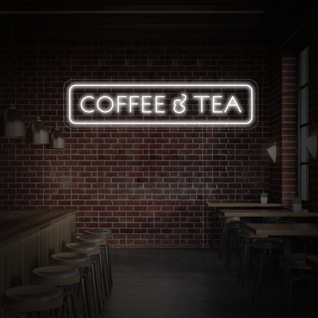 "Coffee And Tea" Neonskylt