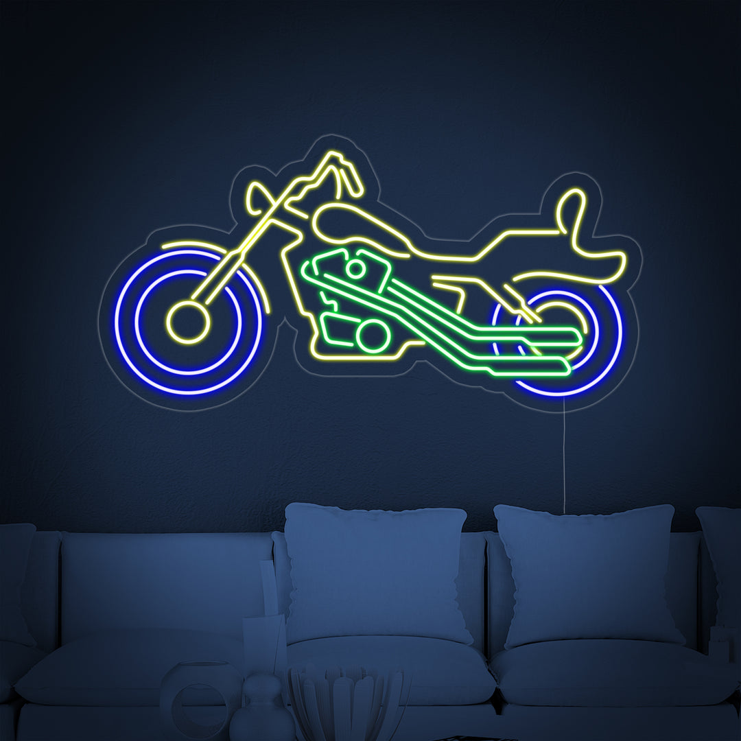 "Cozyle Motorcykel Motorcykel" Neonskylt