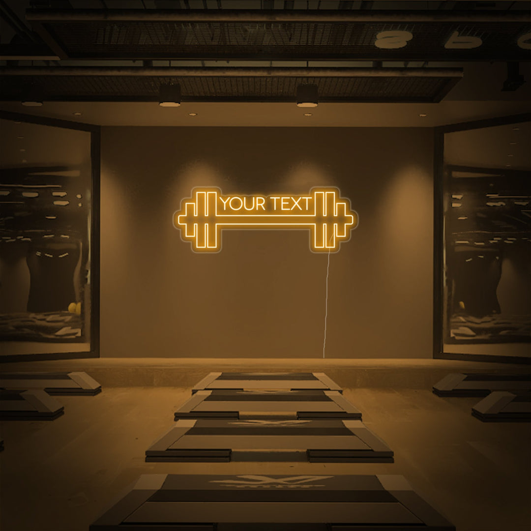 "Your Text, Anpassad Fitness, Anpassad Gym" Neonskylt