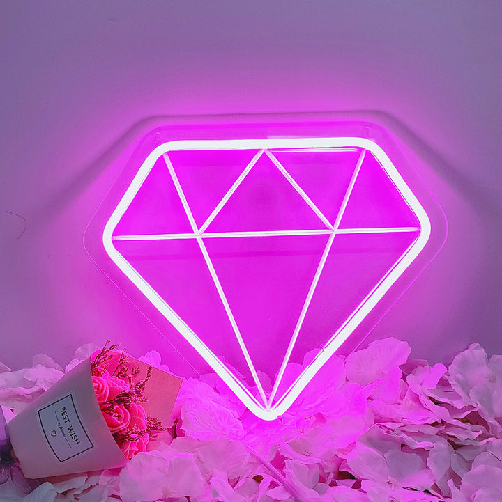"Diamant" USB Mini LED Neonskylt