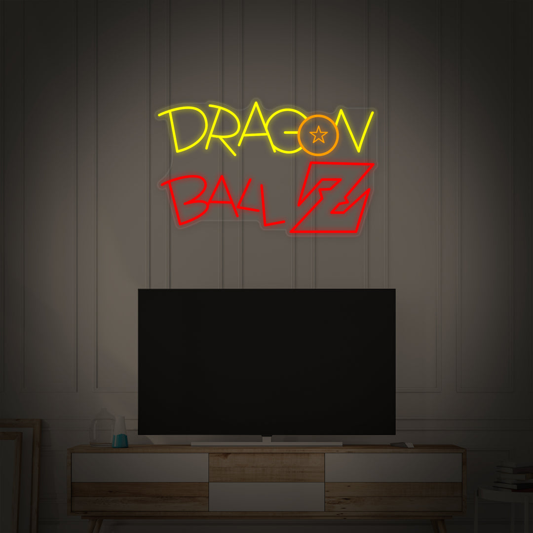 "Dragon Ball Z-Logotyp Anime" Neonskylt