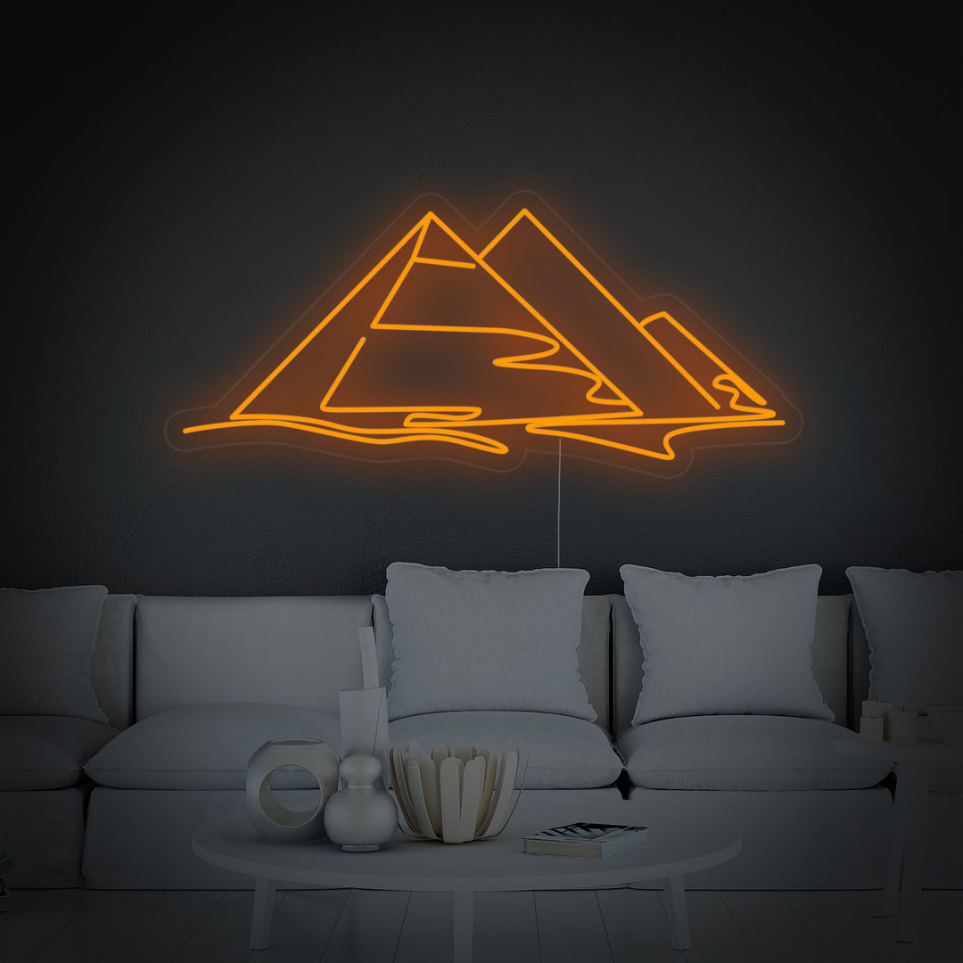 "Egyptens Pyramider" Neonskylt