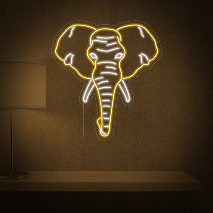 "Elefant" Neonskylt