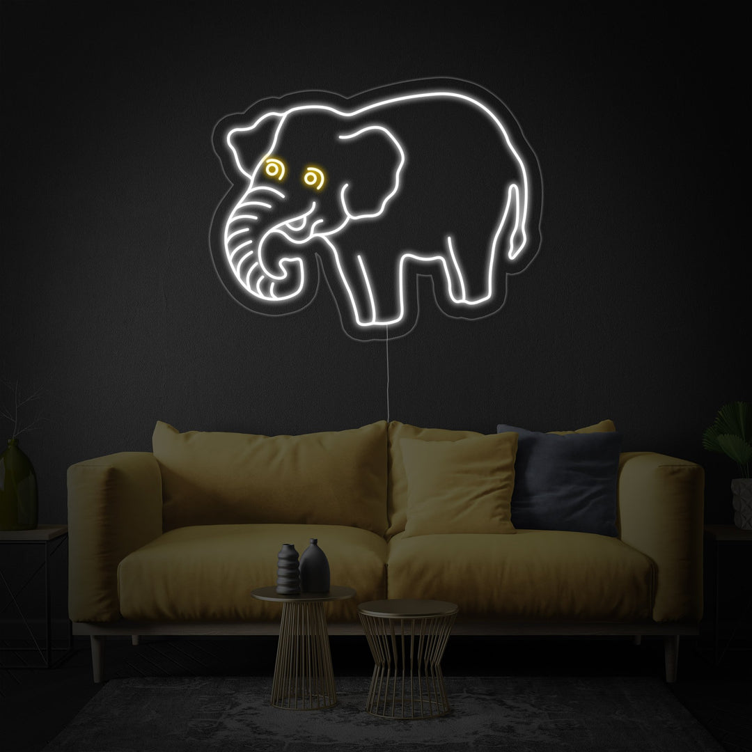 "Elefant" Neonskylt
