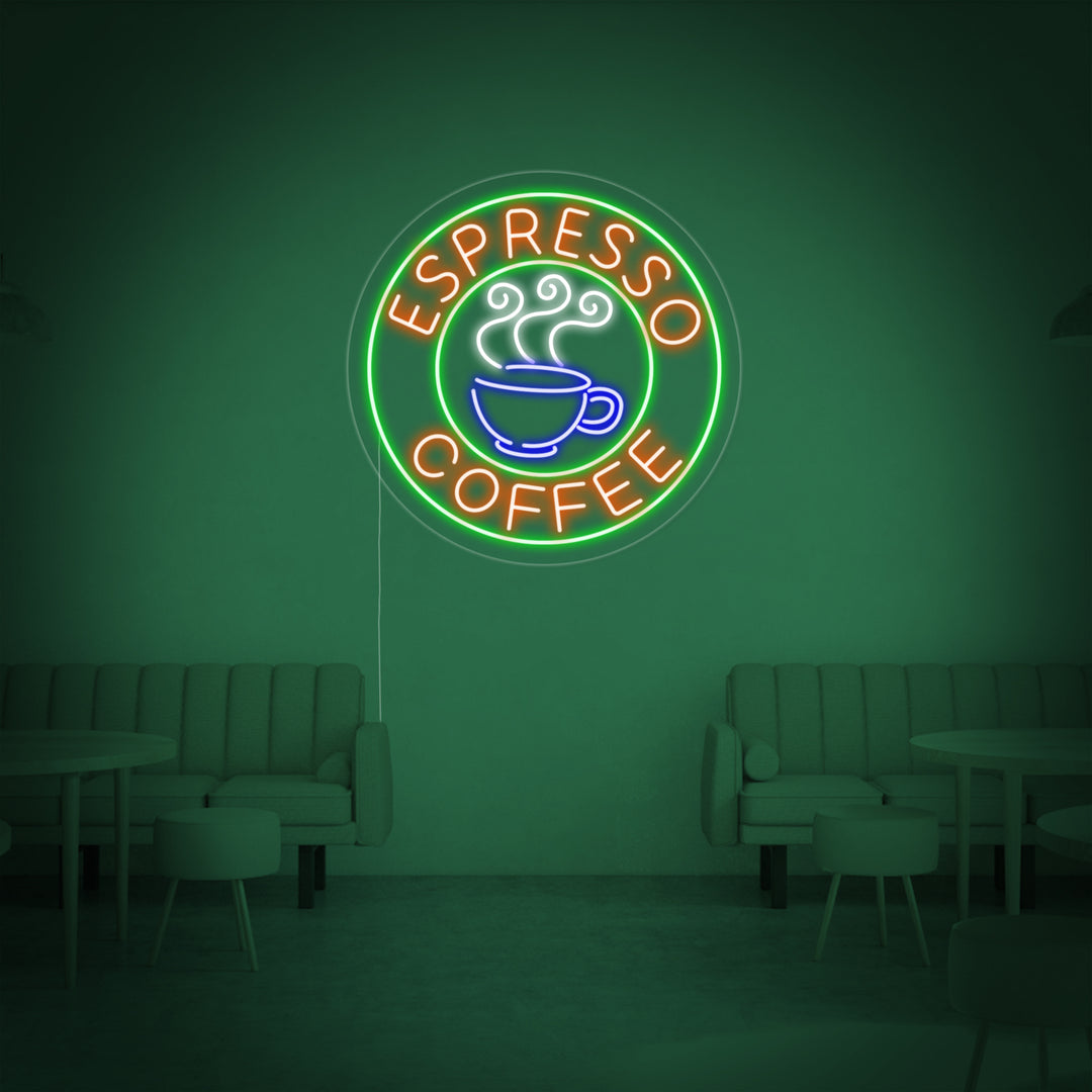 "Espresso Coffee" Neonskylt