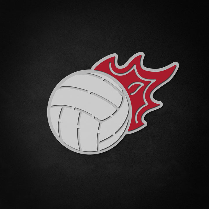 "Flammande volleyboll" Neon Like