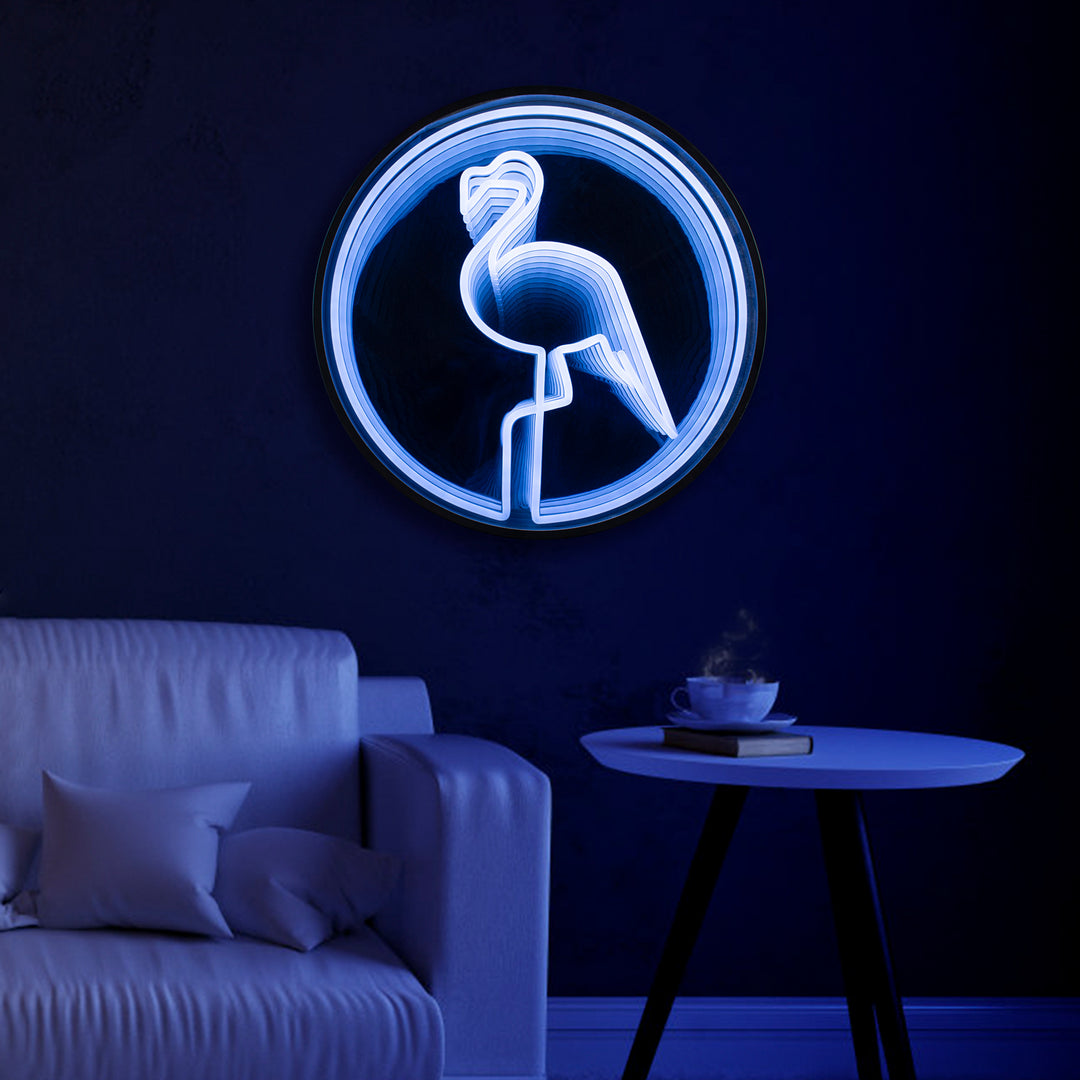 "Flamingo" 3D Infinity LED Neonskylt